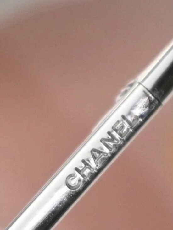 CHANEL CC Logo Sunglasses Eye Wear Plastic Metal Brown Silver 4041 33RP141